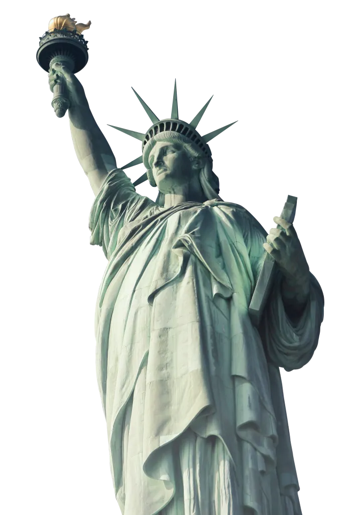 Statue of Liberty halftone print, vintage newspaper effect, png